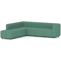 Mawsley Modular Seating Set L-Shaped Corner Sofa, 7 Seater, With Left Arms, Era - Rest