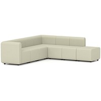 Mawsley Modular Seating Set L-Shaped Corner Sofa, 7 Seater, With Right Arms, Era - Futurist