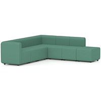 Mawsley Modular Seating Set L-Shaped Corner Sofa, 7 Seater, With Right Arms, Era - Rest