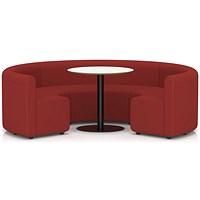 Mawsley Modular Seating Set Circular Sofa, Low Back, With White Table, Era - Extent