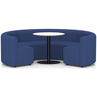 Mawsley Modular Seating Set Circular Sofa, Low Back, With White Table, Era - Perennial