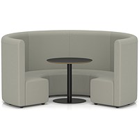 Mawsley Modular Seating Set Circular Sofa, High Back, With Black Table, Era - Generation