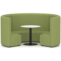 Mawsley Modular Seating Set Circular Sofa, High Back, With White Table, Era - Endurance