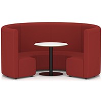 Mawsley Modular Seating Set Circular Sofa, High Back, With White Table, Era - Extent