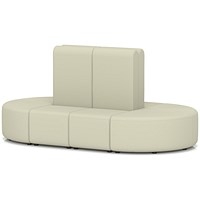 Mawsley Modular Seating Set Capsule Island, High Back, 8 Seater, Era - Futurist