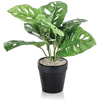 Tabletop Monstera Monkey Matte Lava Planter LLRMOM340/RDYLV