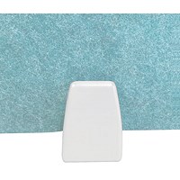 5 Star PET Udesk Edge Fxd Scrn Hldr Pair for Dmount Scrn Wht