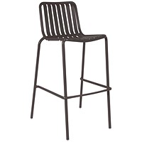 Lark Bar Chair Aluminium Charcoal