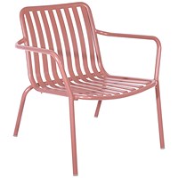 Lark Low Armchair Aluminium Brick Dust