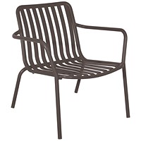 Lark Low Armchair Aluminium Charcoal