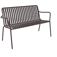 Lark Two Seater Bench Aluminium Charcoal