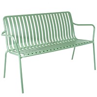 Lark Two Seater Bench Aluminium Fair Green