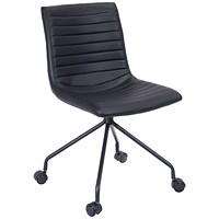 Wander Polyurethane Leather Meeting Chair Black 1043476ND