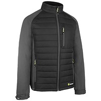 Flex Workwear Padded Jacket, Black & Grey, XL Flex Workwear Padded Jacket, Black & Grey, XL