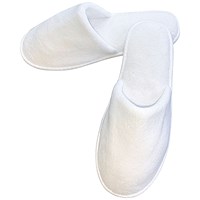 Coral Fleece Slipper in Paper Bags, Closed Toe, 30cm, EVA Sole, Pack of 100