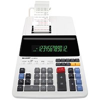 Sharp El-2607V Professional Printing Calculator SH-EL2607LG