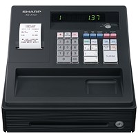 Sharp XE-A137 Cash Register Thermal Print 200PLUs 8-departments Black Ref XEA137BK