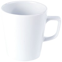 Genware Latte Mug, 12oz, White, Pack of 12