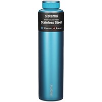 Sistema Chic Stainless Steel Bottle, 600ml, Blue