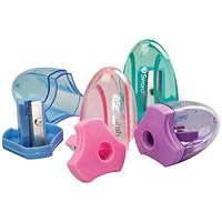 Swordfish Canister Sharpener, Pastel Assorted, Pack of 24