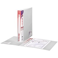 Snopake Ring Binder, A4, 2 O-Ring, 25mm Capacity, Clear, Pack of 10