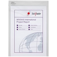 Snopake A4 Polyfile Wallet, Clear, Pack of 5