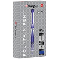 Snopake Platignum Fountain Pen Blue (Pack of 12)