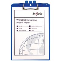Snopake Clipboard with Pen Holder, A4, Blue Snopake Clipboard with Pen Holder, A4, Blue