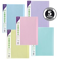 Snopake Reborn Recycled A4 Display Book, 24 Pocket, Assorted, Pack of 5