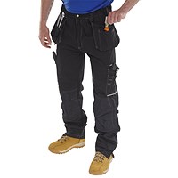 Beeswift Shawbury Multi Purpose Trousers, Black, 34