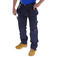 Beeswift Shawbury Multi Purpose Trousers, Navy Blue, 36T