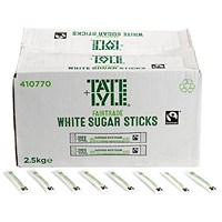 Everyday Fairtrade White Sugar Sticks, Pack of 1000