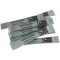 Everyday Fairtrade White Sugar Sticks, Pack of 1000