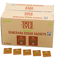 Everyday Fairtrade Brown Sugar Sachets, Pack of 1000