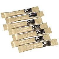 Everyday Fairtrade Brown Sugar Sticks, Pack of 1000