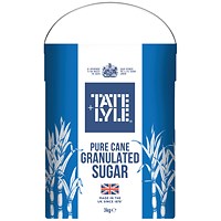 Tate & Lyle Pure Granulated White Sugar Drum, 3kg