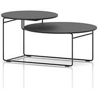 Solstice Coffee Table Black Top Black Frame