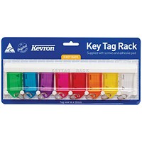 Kevron Standard Key Tags, Assorted, Pack of 8