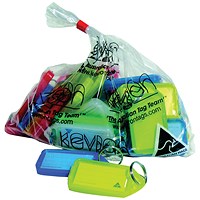 Kevron Plastic Clicktag Key Tag Large Assorted (Pack of 25) ID30AC25