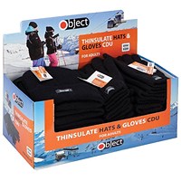 Thinsulate Gloves and Hats Knitted Black (Pack of 24) SP123/4