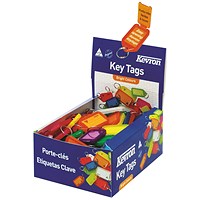 Kevron Plastic Clicktag Key Tag, Assorted, Pack of 100