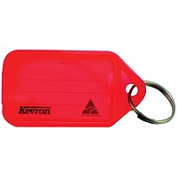 Kevron Plastic Clicktag Key Tag Red (Pack of 100) ID5RED100