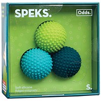 Speks Odds Silicone Magnets Green Dots Pack of 3