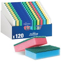 Spontex Sponge Scourer x10 Scourers Pack of 12 19400209