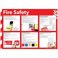 Health and Safety 420x594mm Fire Safety Poster