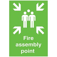 Safety Sign Fire Assembly Point, A2, PVC