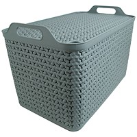 Strata Extra Large Basket with Lid 42L Green