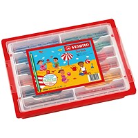 Stabilo Trio Thick Colouring Pencils Triangular Shaped Assorted Classpack (Pack of 96)