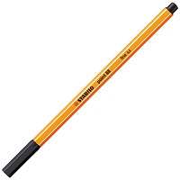 Stabilo Point 88 Fineliner Pen, 0.4mm Line, Black, Pack of 10