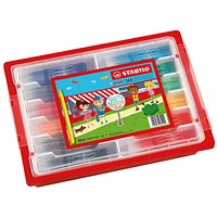 Stabilo Power Felt Tip Pens Classpack with Gratnell Tray Assorted (Pack of 144)